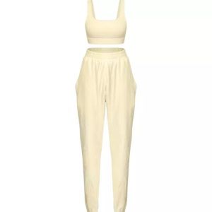 Sale Cream Mika joggers set